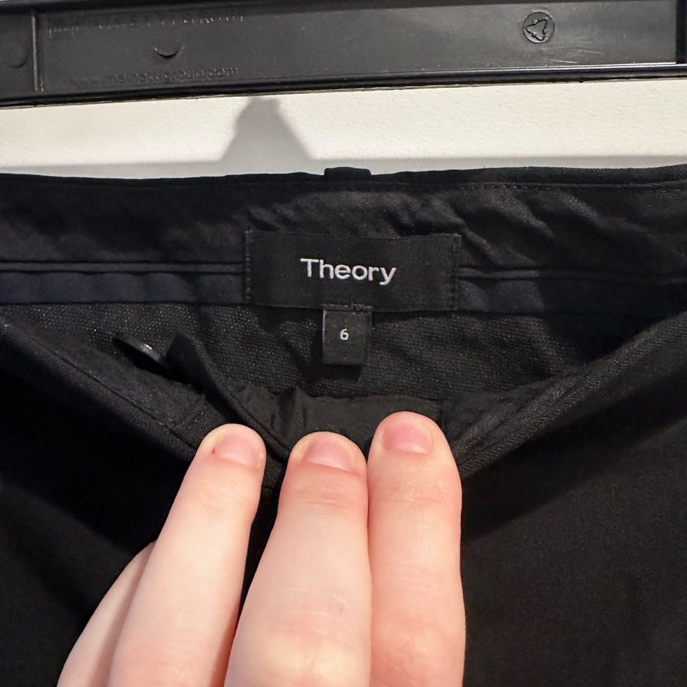 Theory Treeca Pant In Good Wool - Black - Women’s… - image 3